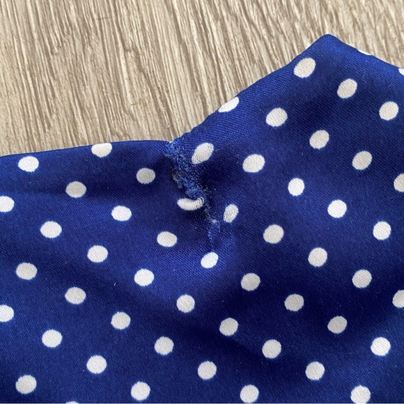 GUESS | Mary Stella boho blue polka dot mini dress - Picture 16 of 16